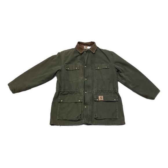 Vintage 90s Carhartt Blanket-Lined Chore Coat - Picture 1 of 6